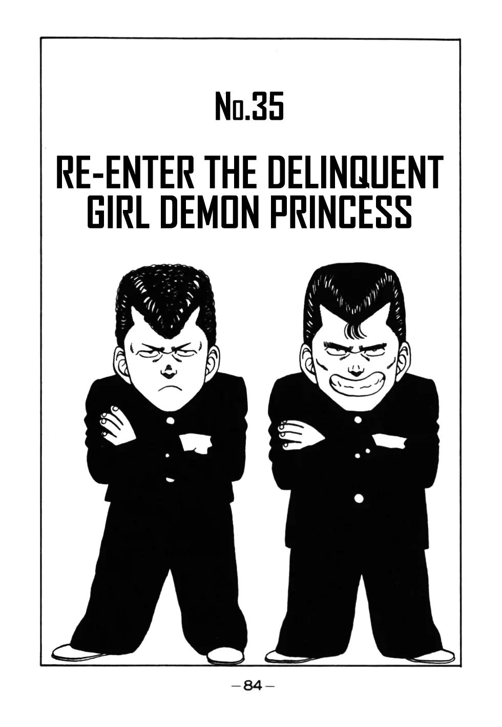Be-Bop-Highschool Chapter 35 page 1 - Chapter 35: Re-Enter the Delinquent Girl Demon Princess
