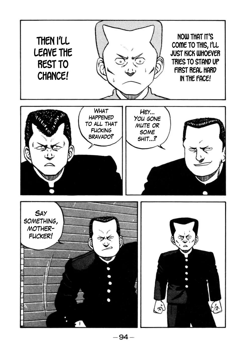 Be-Bop-Highschool Chapter 45 page 10 - Chapter 45: Blockhead Sankichi and the Crew-Cut of Duty