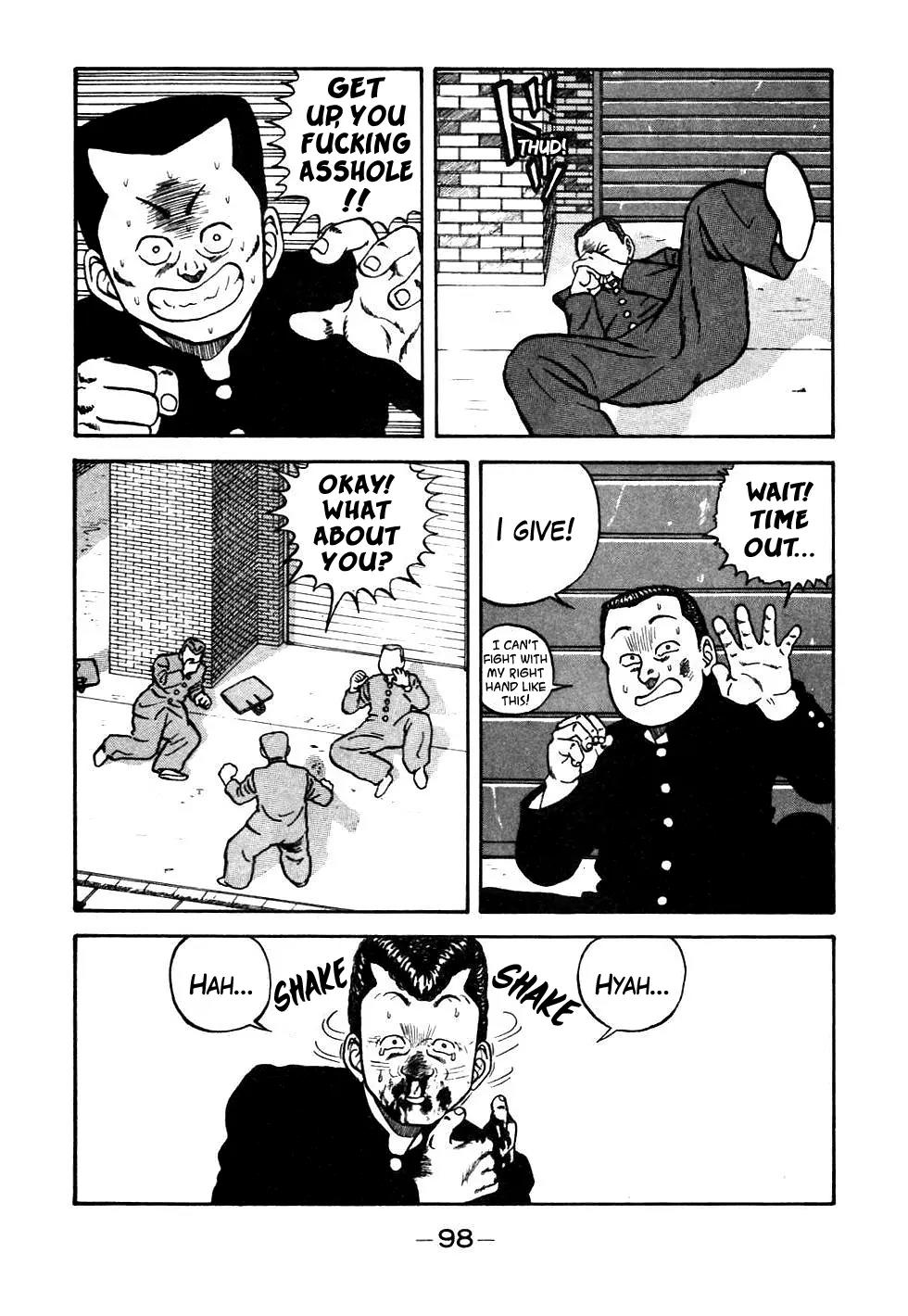 Be-Bop-Highschool Chapter 45 page 14 - Chapter 45: Blockhead Sankichi and the Crew-Cut of Duty