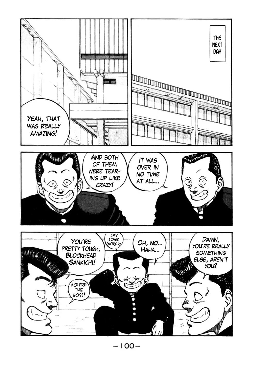 Be-Bop-Highschool Chapter 45 page 16 - Chapter 45: Blockhead Sankichi and the Crew-Cut of Duty