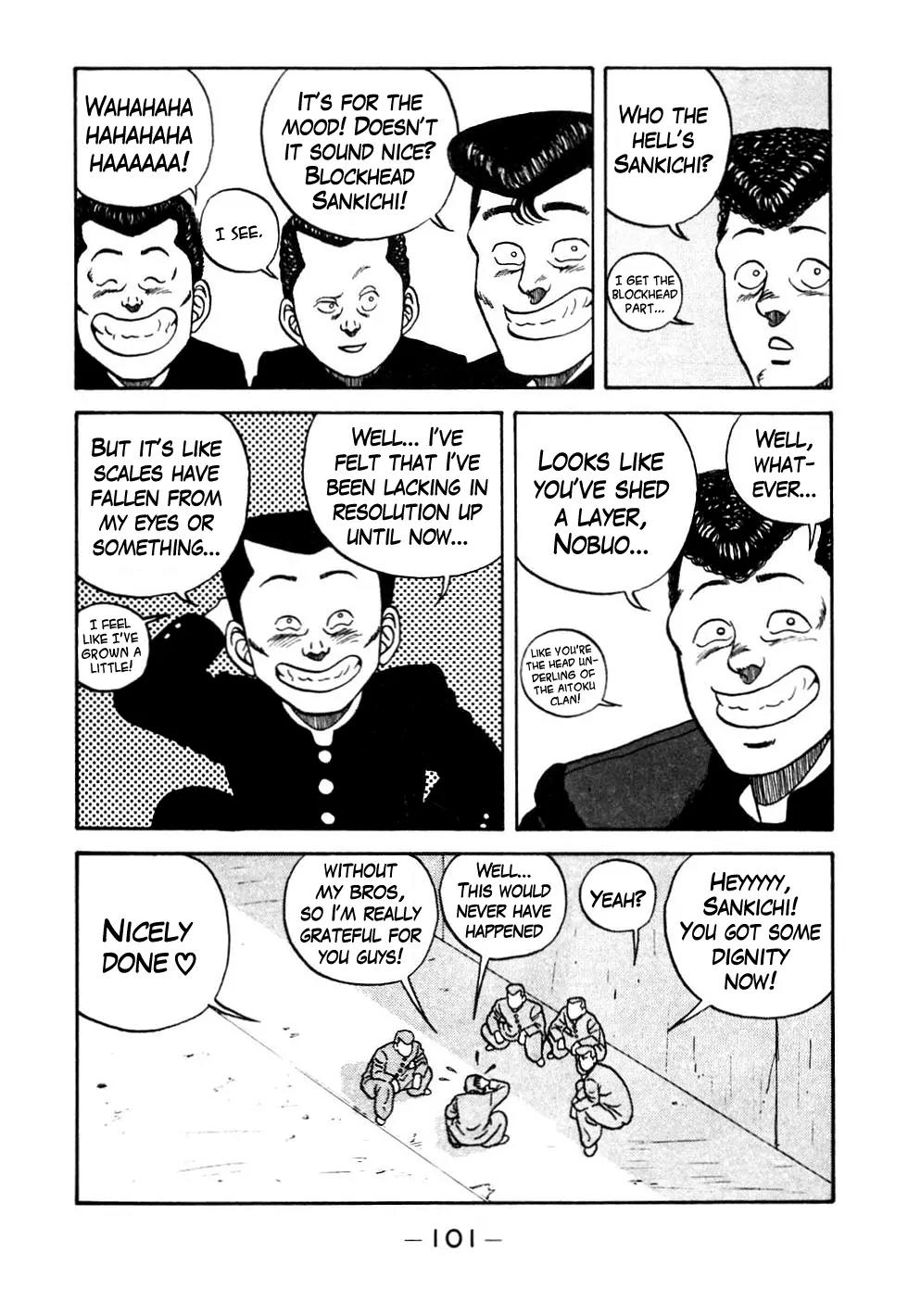 Be-Bop-Highschool Chapter 45 page 17 - Chapter 45: Blockhead Sankichi and the Crew-Cut of Duty