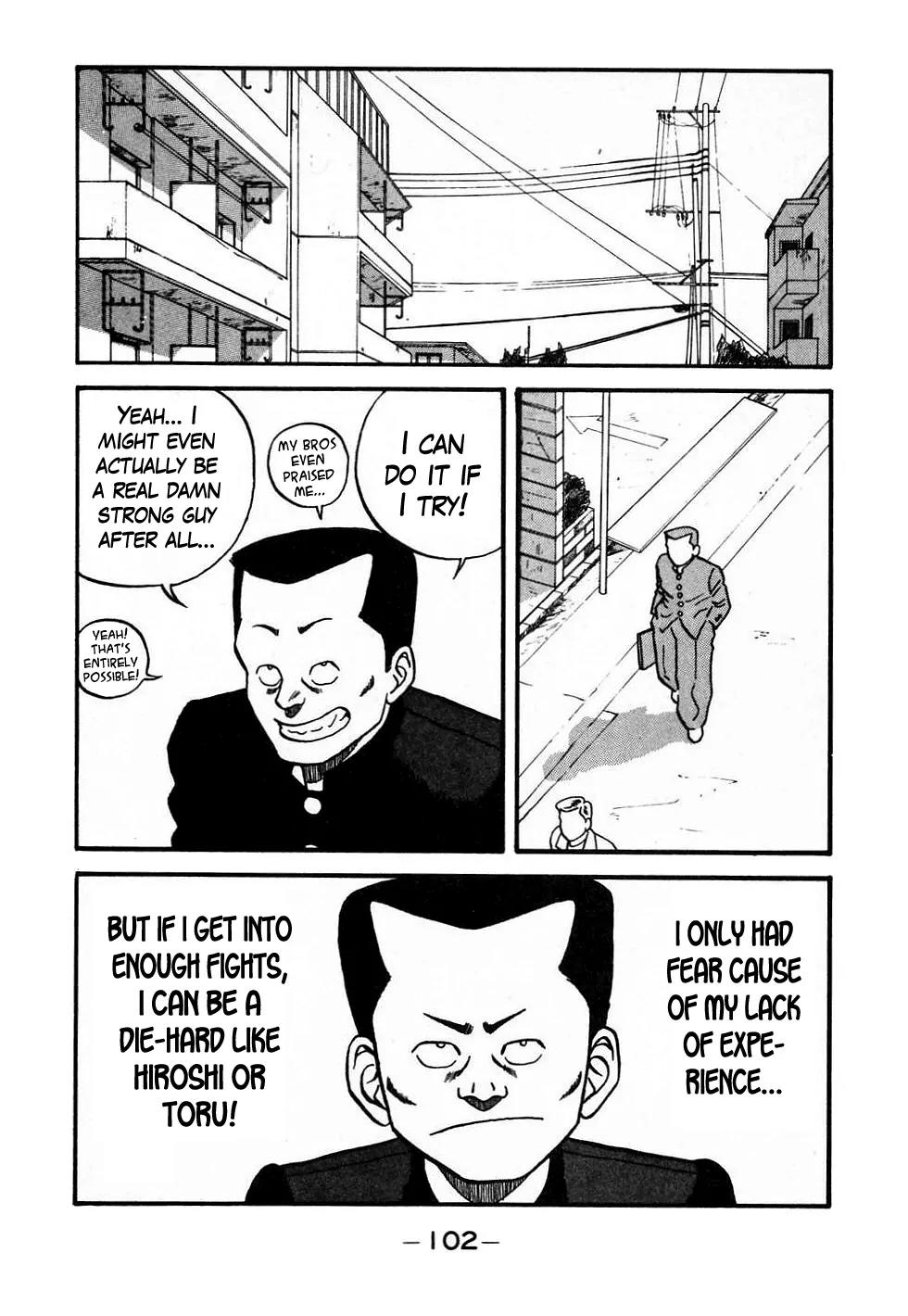 Be-Bop-Highschool Chapter 45 page 18 - Chapter 45: Blockhead Sankichi and the Crew-Cut of Duty