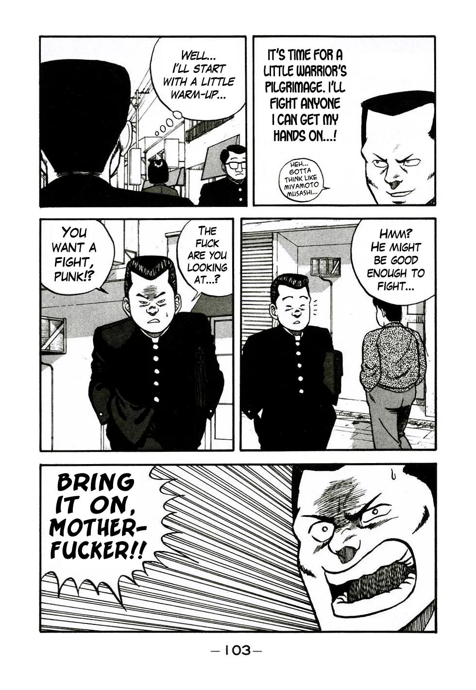 Be-Bop-Highschool Chapter 45 page 19 - Chapter 45: Blockhead Sankichi and the Crew-Cut of Duty