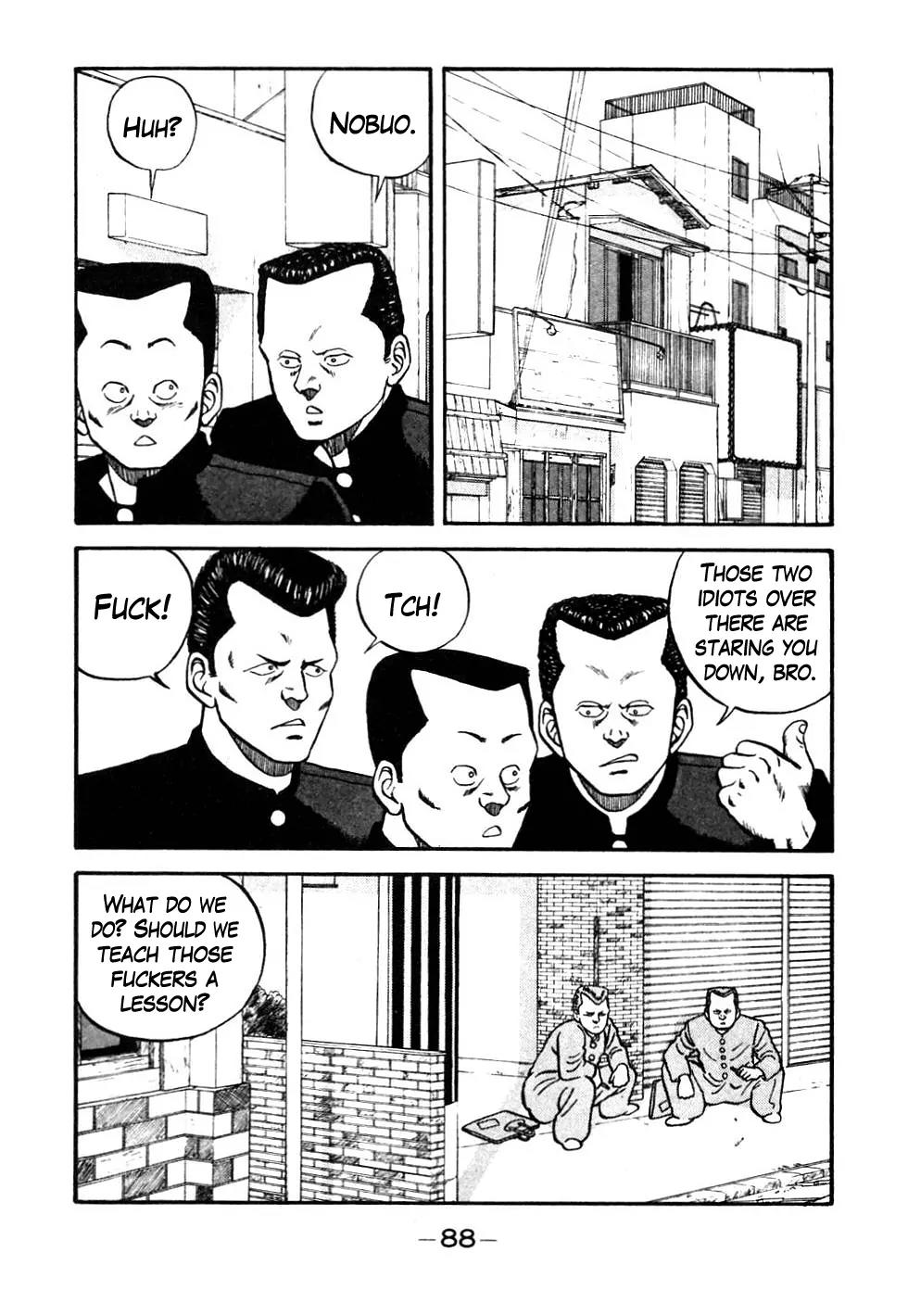 Be-Bop-Highschool Chapter 45 page 4 - Chapter 45: Blockhead Sankichi and the Crew-Cut of Duty