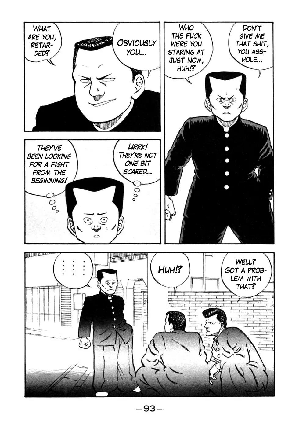Be-Bop-Highschool Chapter 45 page 9 - Chapter 45: Blockhead Sankichi and the Crew-Cut of Duty