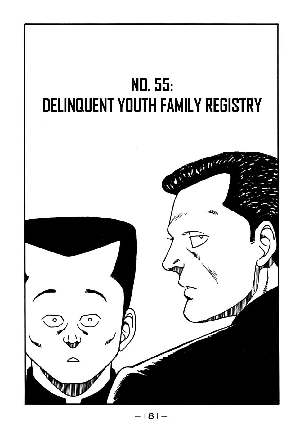 Be-Bop-Highschool Chapter 55 page 1 - Chapter 55: Delinquent Youth Family Registry
