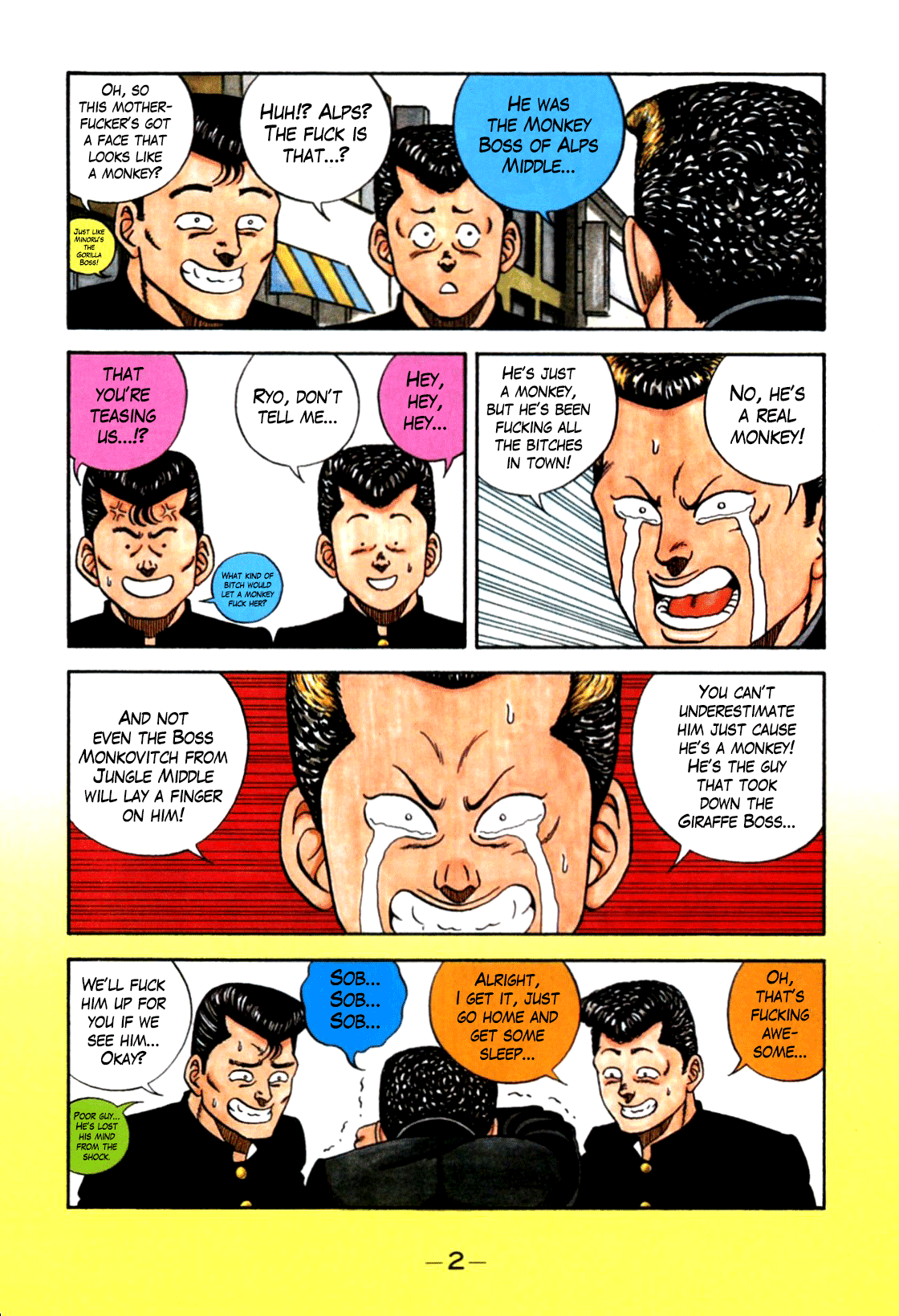 Be-Bop-Highschool Chapter 91 page 3 - Chapter 91: The Monkey Boss' Trespassing Duel