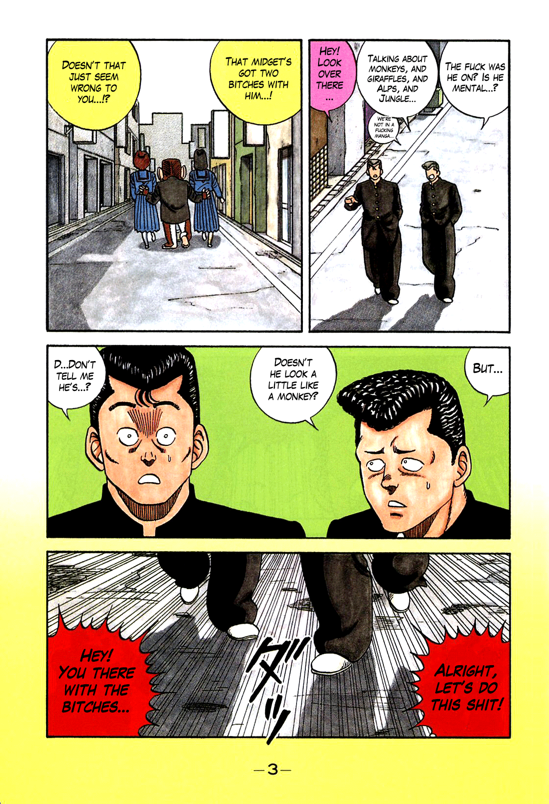 Be-Bop-Highschool Chapter 91 page 4 - Chapter 91: The Monkey Boss' Trespassing Duel