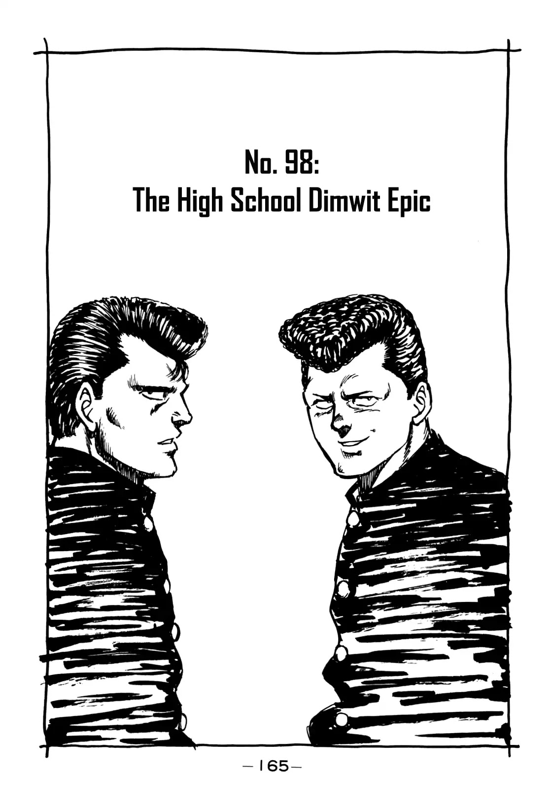 Be-Bop-Highschool Chapter 98 page 1 - Chapter 98: The High School Dimwit Epic