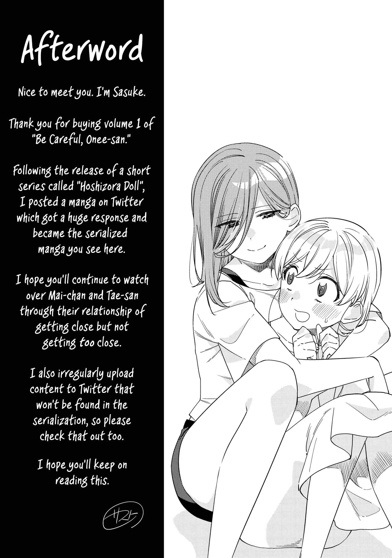 Be Careful, Onee-san. Chapter 8.1 page 1 - Chapter 8.1: Volume 1 Extras