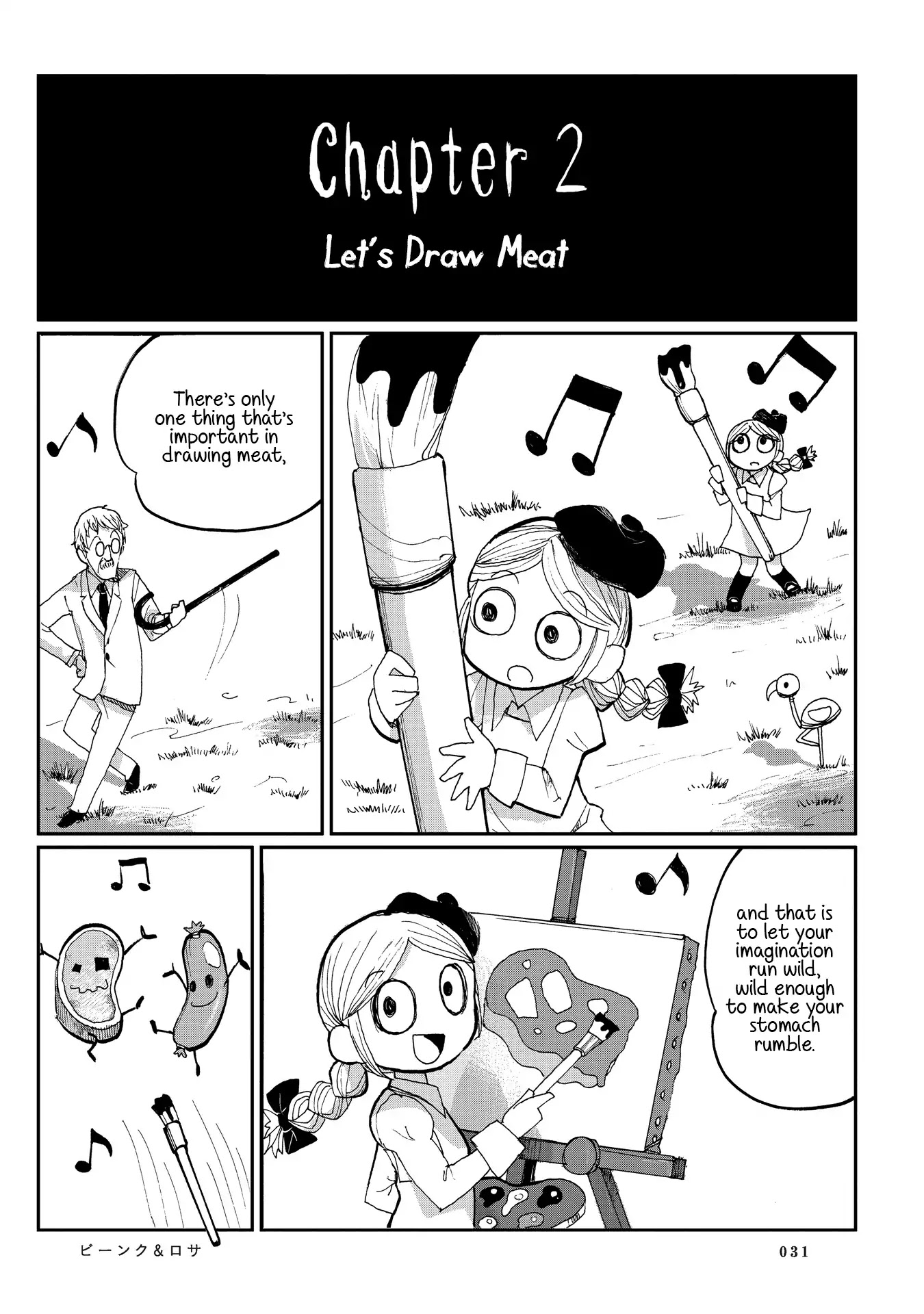 Beank & Rosa Chapter 2 page 11 - Chapter 2: How to Draw Meat