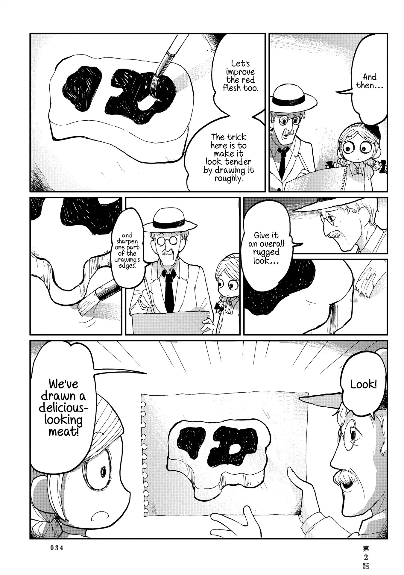 Beank & Rosa Chapter 2 page 14 - Chapter 2: How to Draw Meat