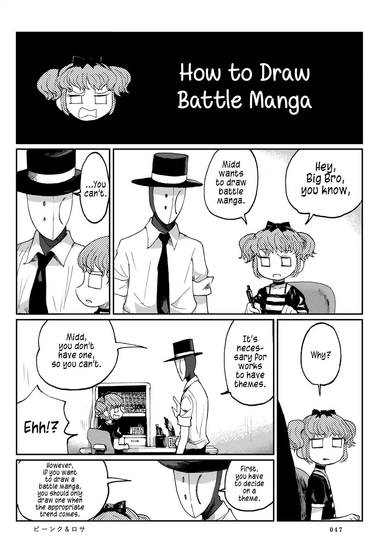 Beank & Rosa Chapter 3 page 9 - Chapter 3: How to Draw Battle Manga