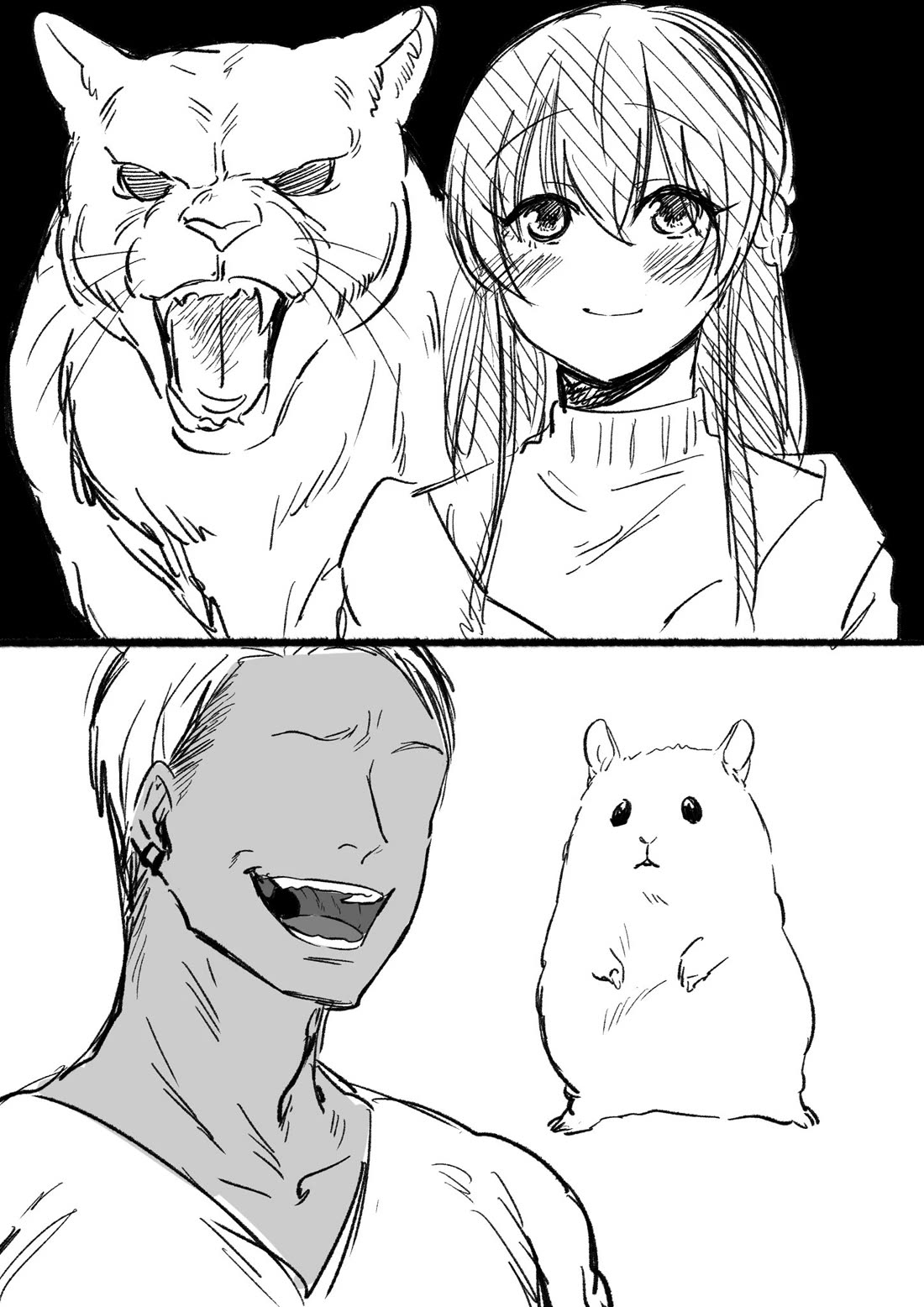 Bear and Bunny Cannot Be Friends Chapter 2.1 page 1 - Chapter 2.1: The Background Has No Particular Meaning
