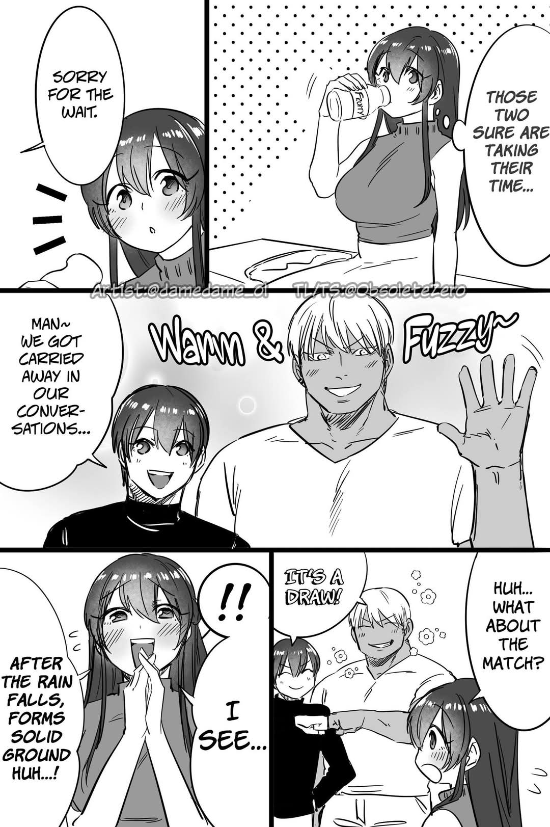 Bear and Bunny Cannot Be Friends Chapter 59 page 1 - Chapter 59: After the Rain Falls, Forms Solid Wha-...?