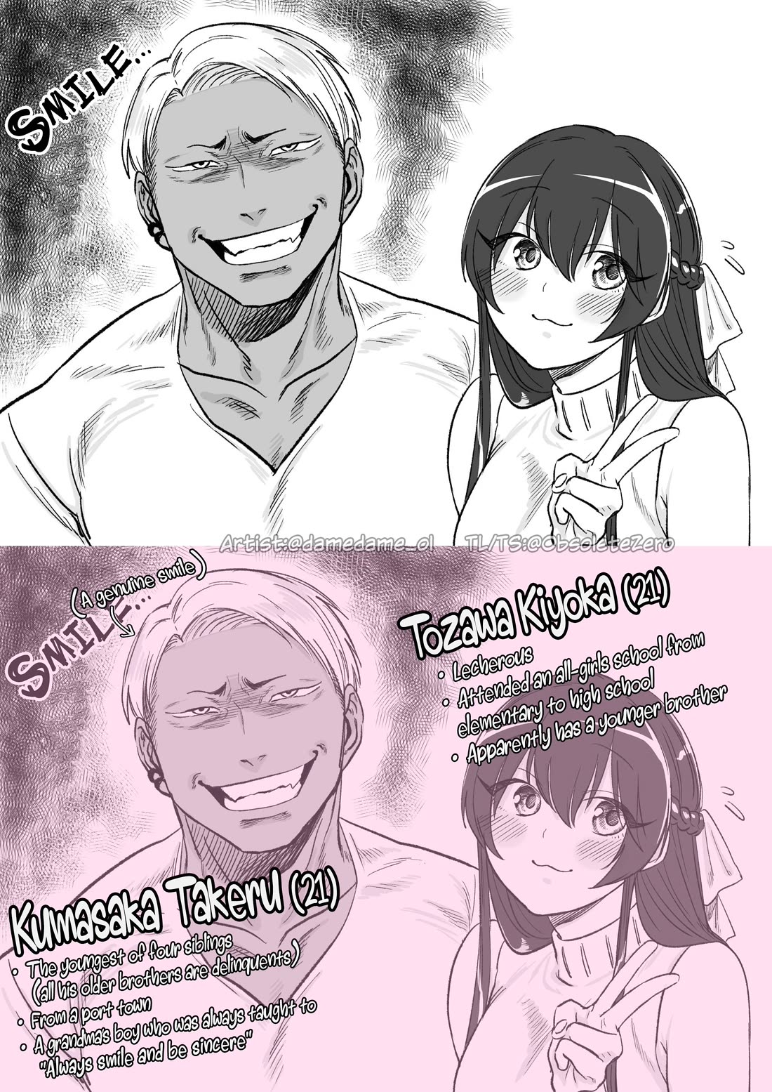 Bear and Bunny Cannot Be Friends Chapter 7.1 page 1 - Chapter 7.1: The names for these two have been decided: