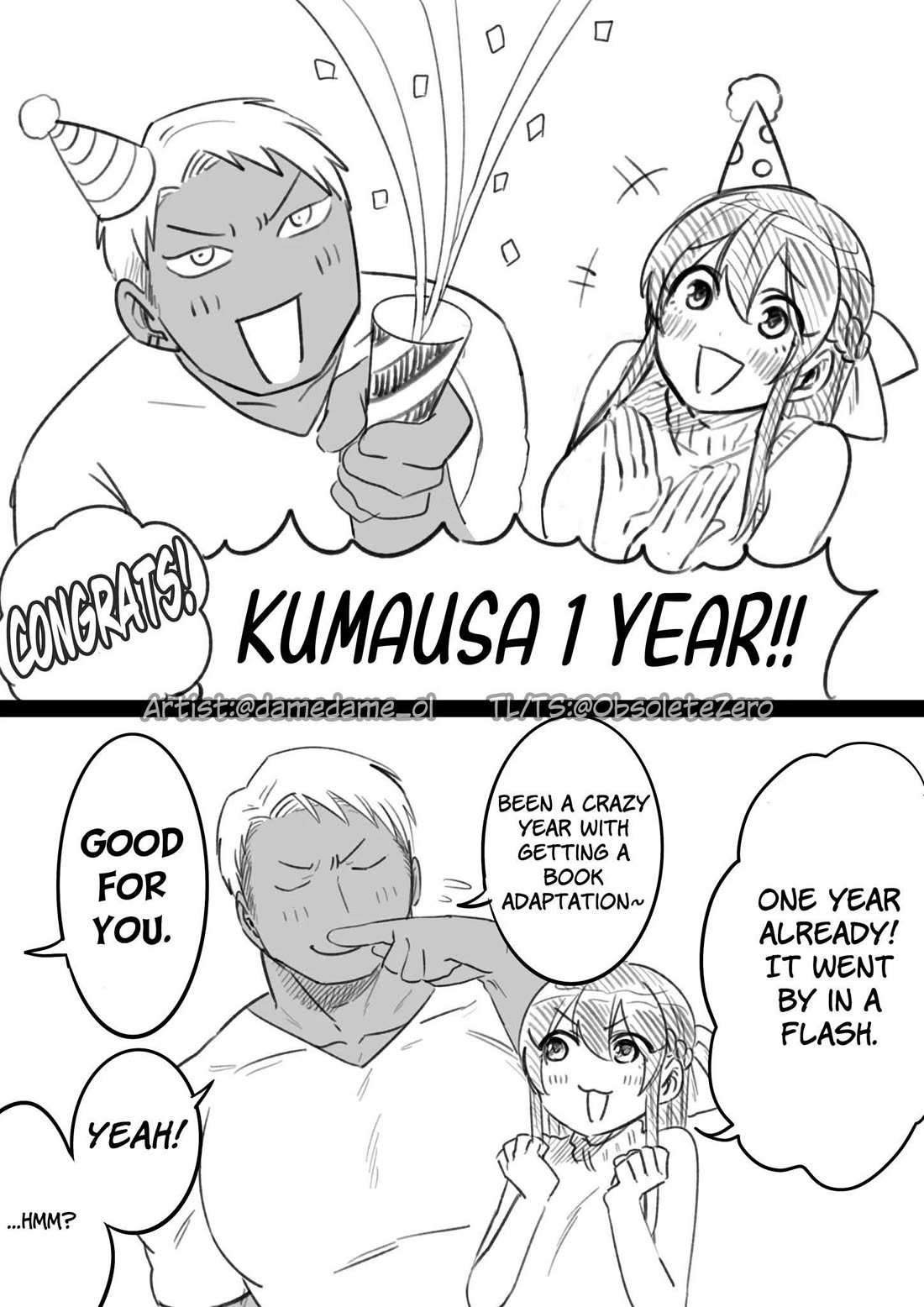 Bear and Bunny Cannot Be Friends Chapter 90.1 page 1 - Chapter 90.1: Bear and Bunny Cannot Be Friends - 1st Anniversary