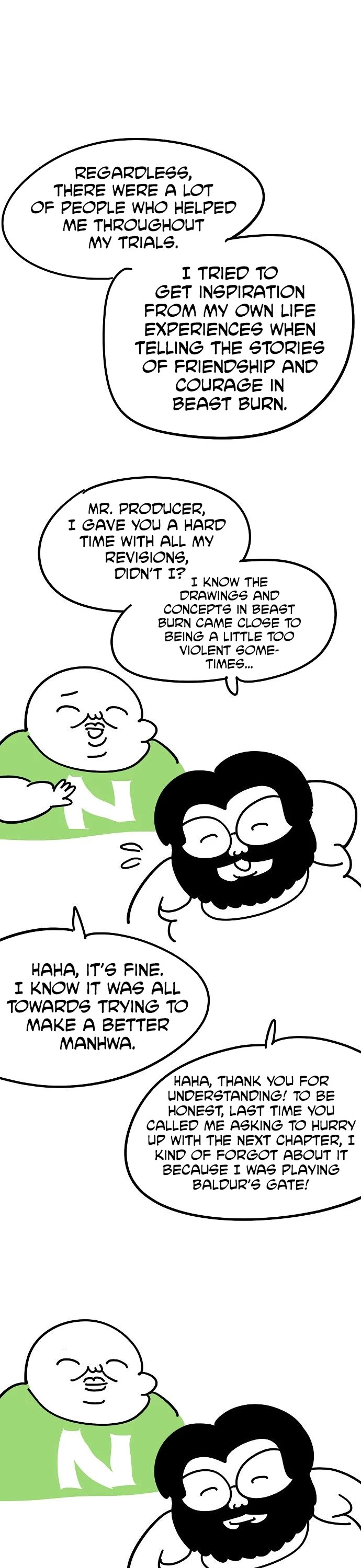 Beast Burn Chapter 71 page 11 - Chapter 71: Afterword [END]