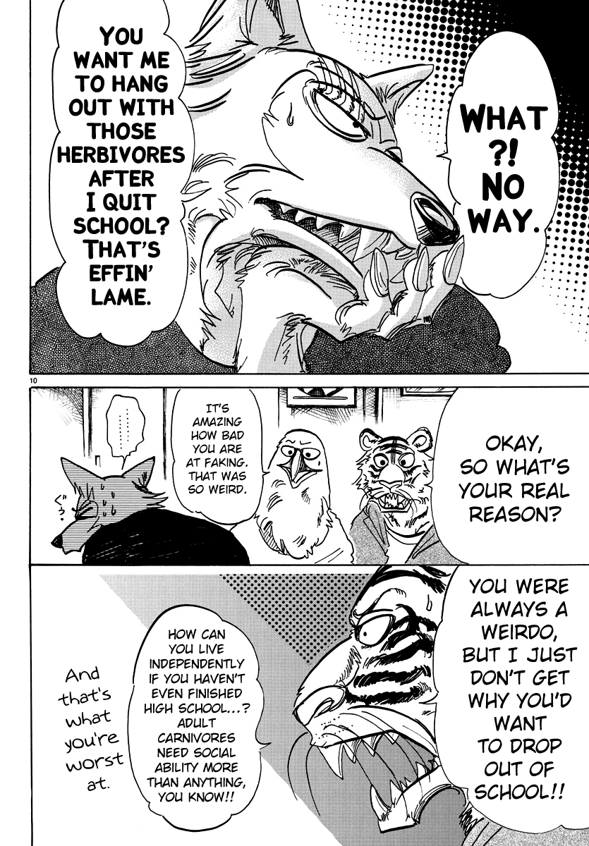 Beastars Chapter 101 page 10 - Chapter 101: Condition for Living: Raising a Stray Dog