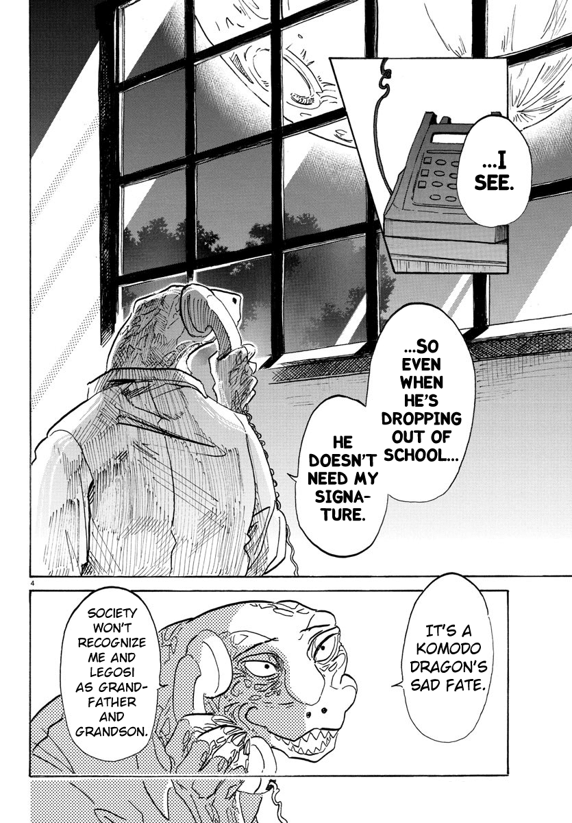 Beastars Chapter 104 page 4 - Chapter 104: A Lethal Dose of Love, Marmalade Flavored