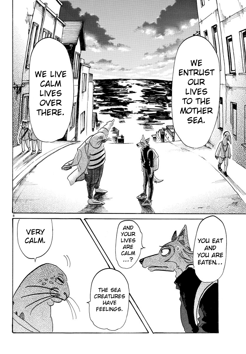 Beastars Chapter 109 page 8 - Chapter 109: An Oxygen-Depriving Date with a Merman
