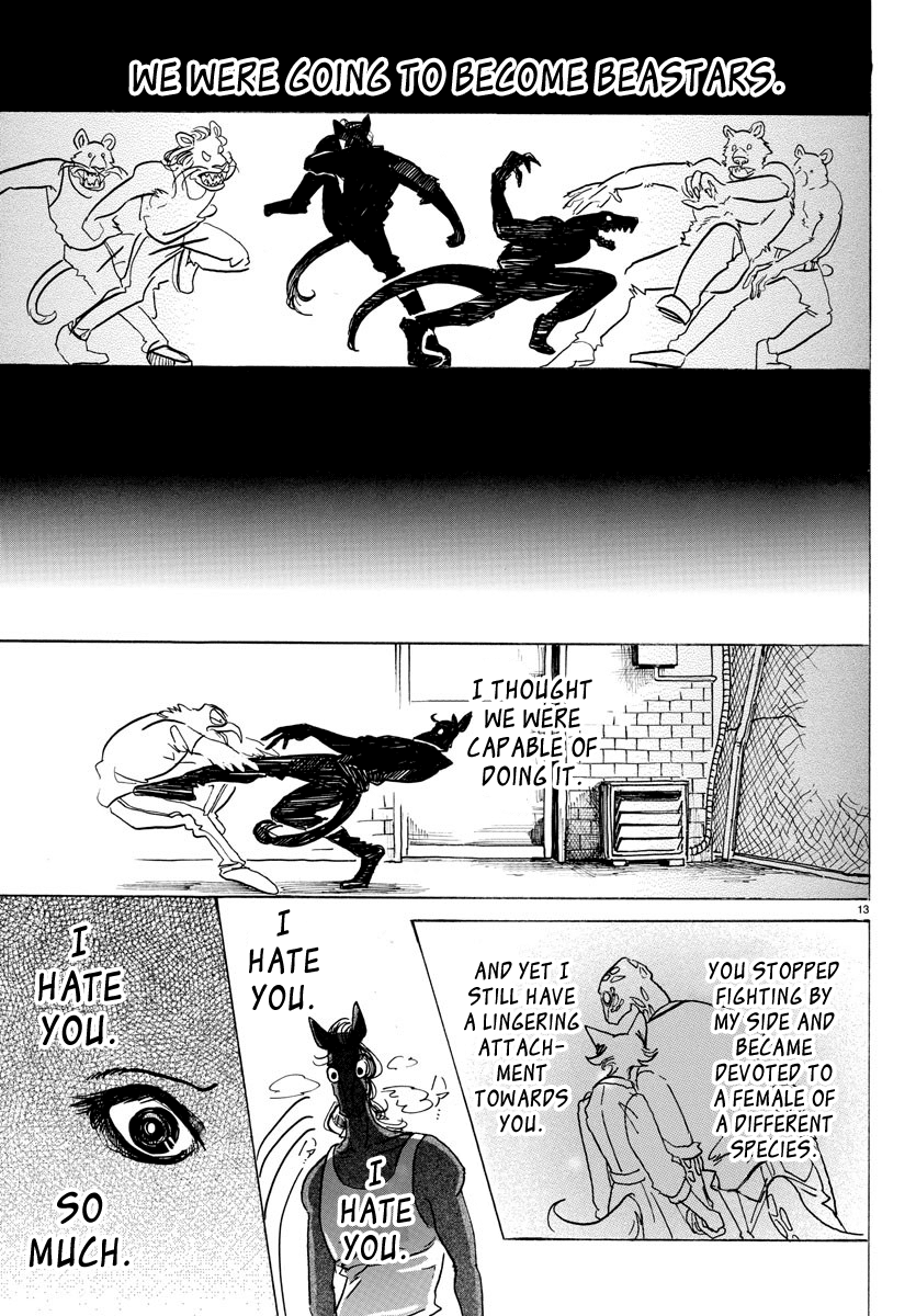 Beastars Chapter 111 page 13 - Chapter 111: His Marble-Like Eyes Are Blurred Like Frosted Glass