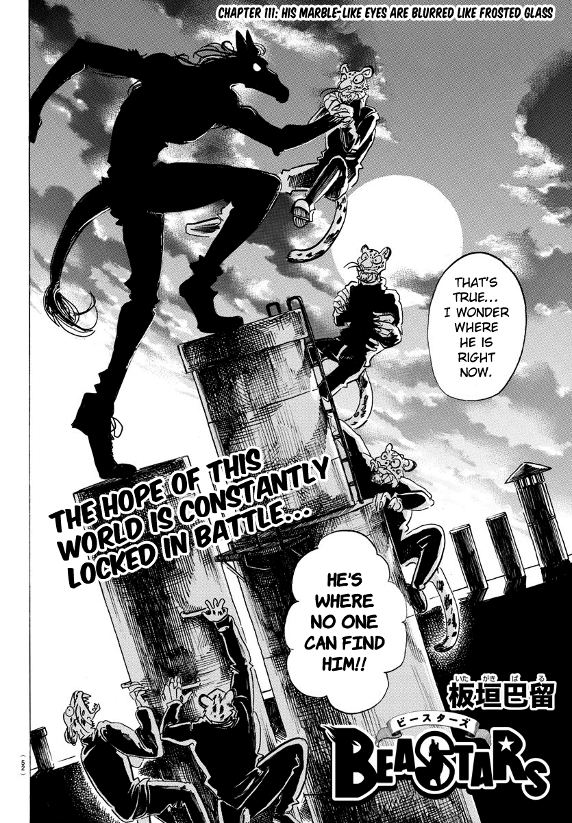 Beastars Chapter 111 page 2 - Chapter 111: His Marble-Like Eyes Are Blurred Like Frosted Glass
