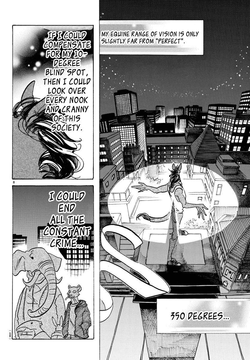Beastars Chapter 111 page 8 - Chapter 111: His Marble-Like Eyes Are Blurred Like Frosted Glass