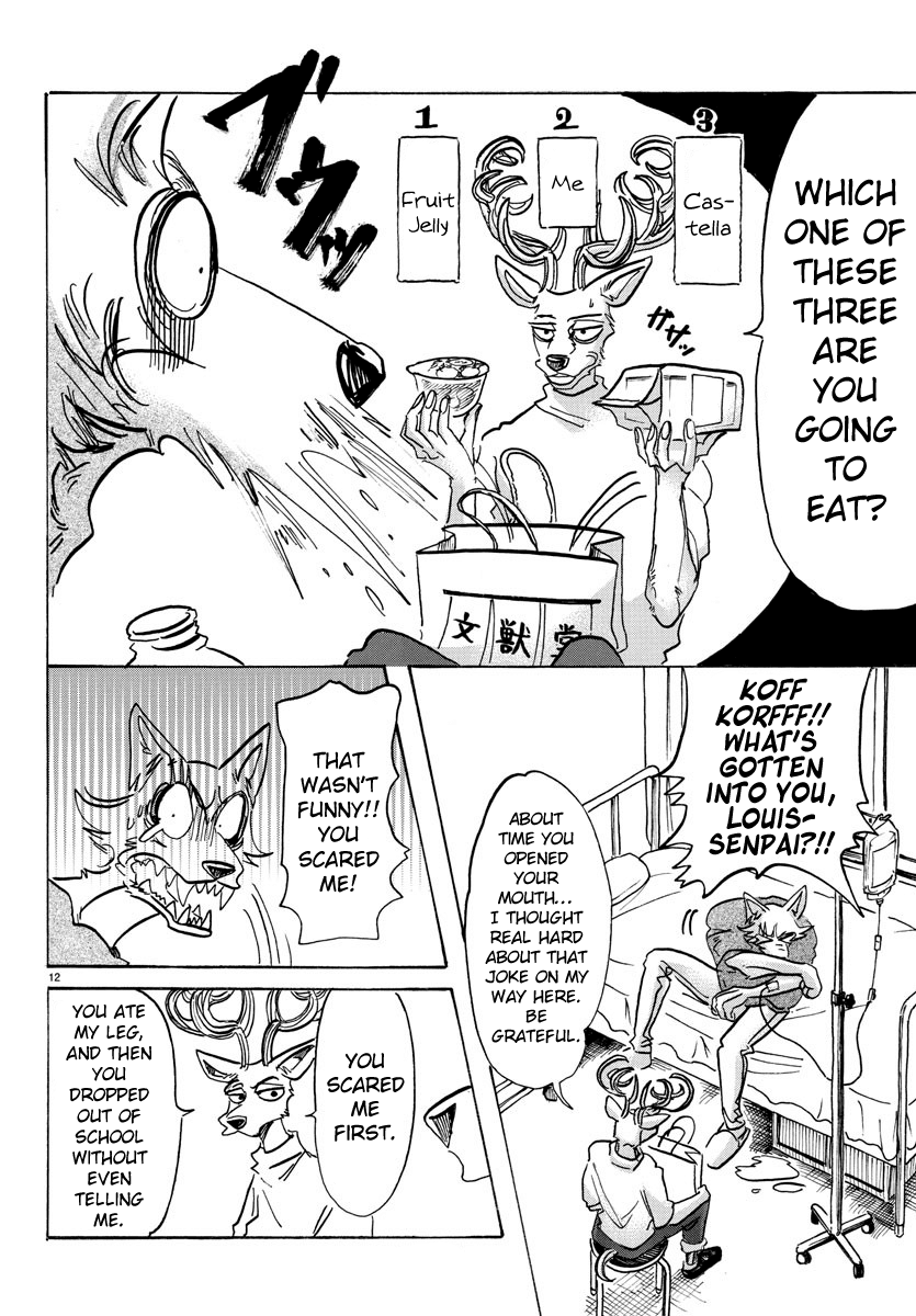 Beastars Chapter 114 page 12 - Chapter 114: Friend, Shall I Bow Before You with My Tongue on the Floor?