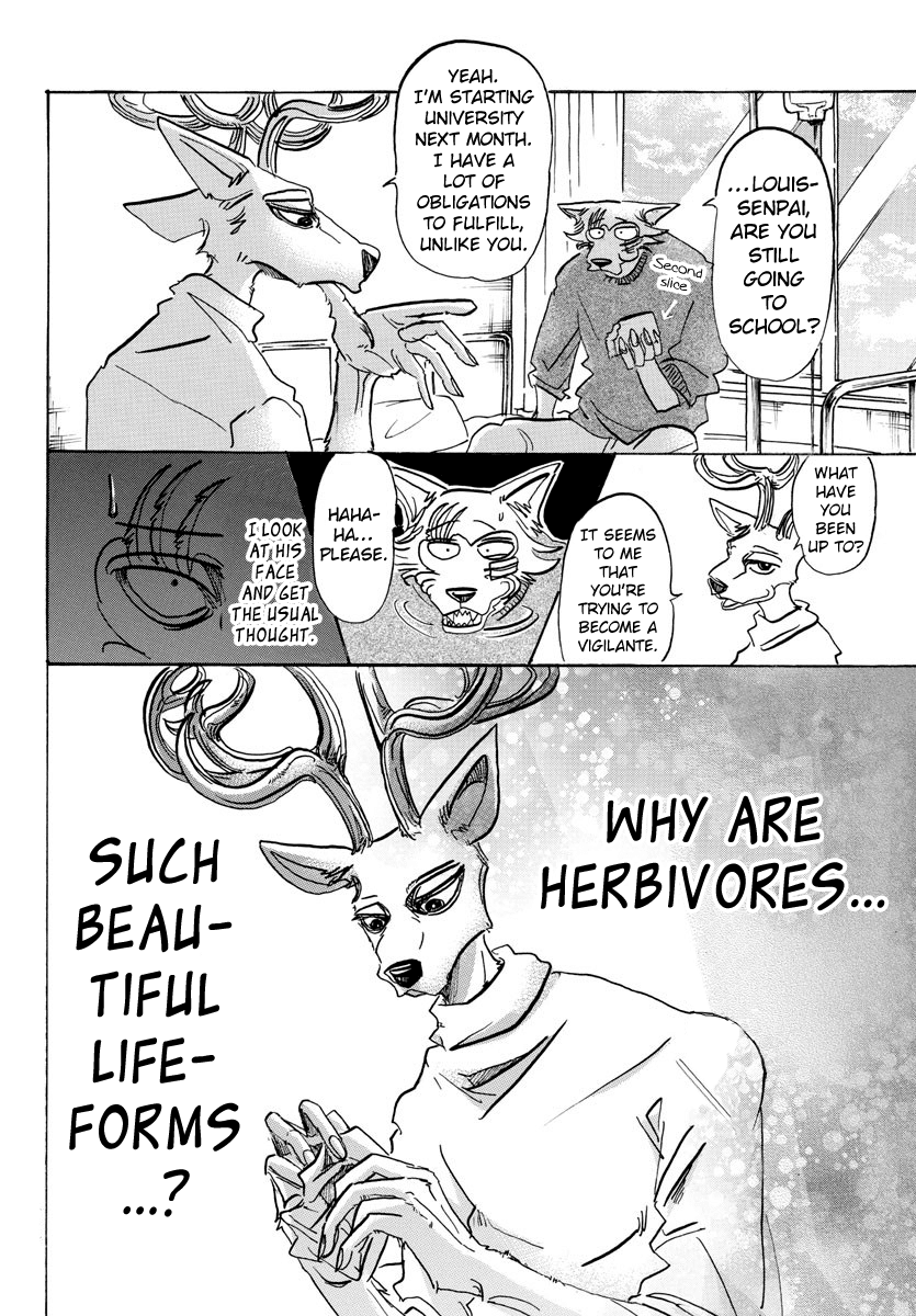 Beastars Chapter 114 page 14 - Chapter 114: Friend, Shall I Bow Before You with My Tongue on the Floor?