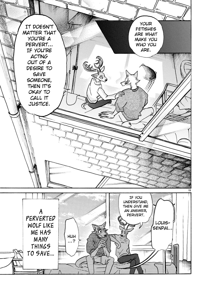 Beastars Chapter 114 page 18 - Chapter 114: Friend, Shall I Bow Before You with My Tongue on the Floor?
