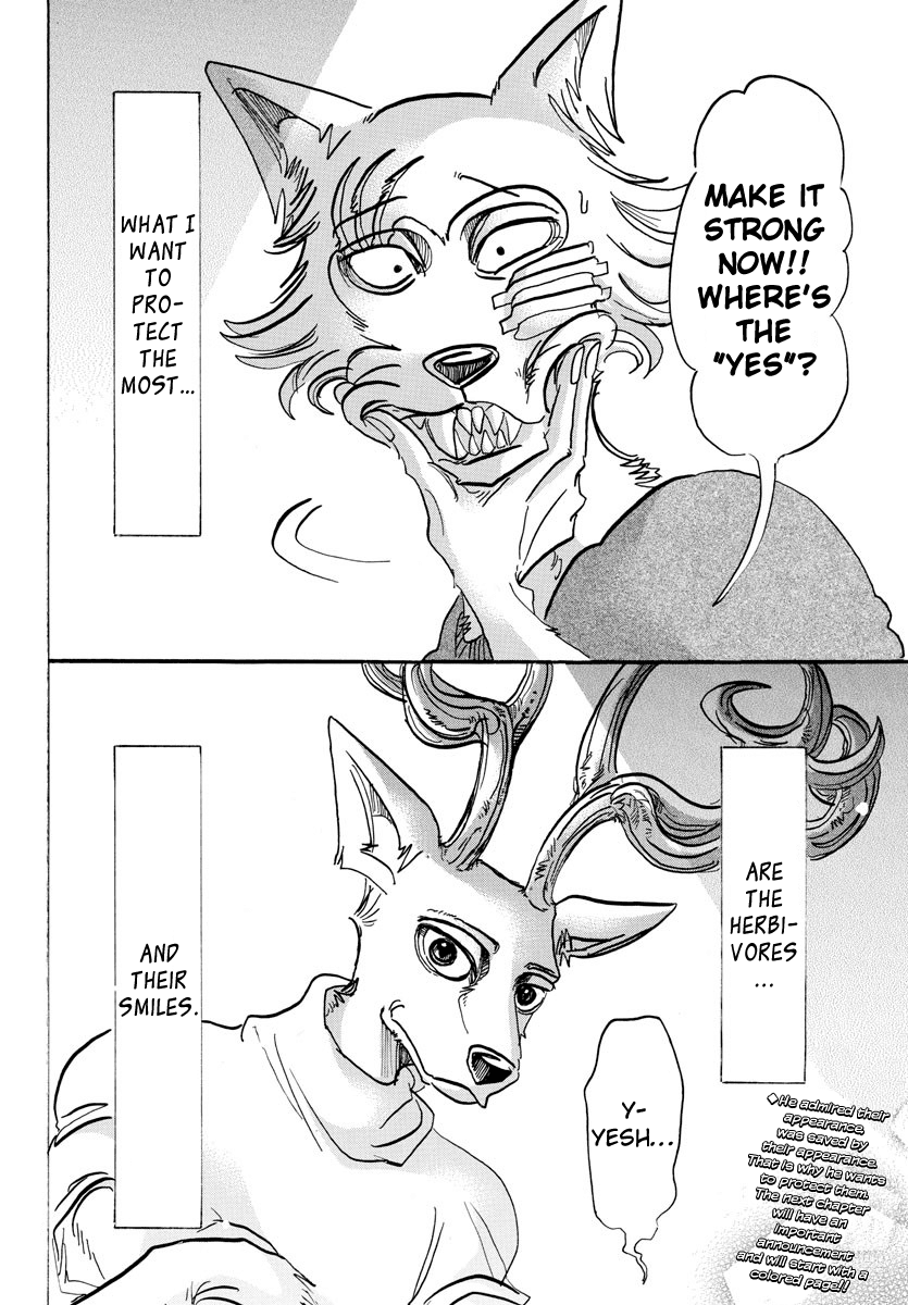 Beastars Chapter 114 page 19 - Chapter 114: Friend, Shall I Bow Before You with My Tongue on the Floor?