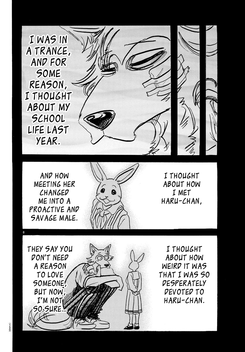 Beastars Chapter 114 page 8 - Chapter 114: Friend, Shall I Bow Before You with My Tongue on the Floor?