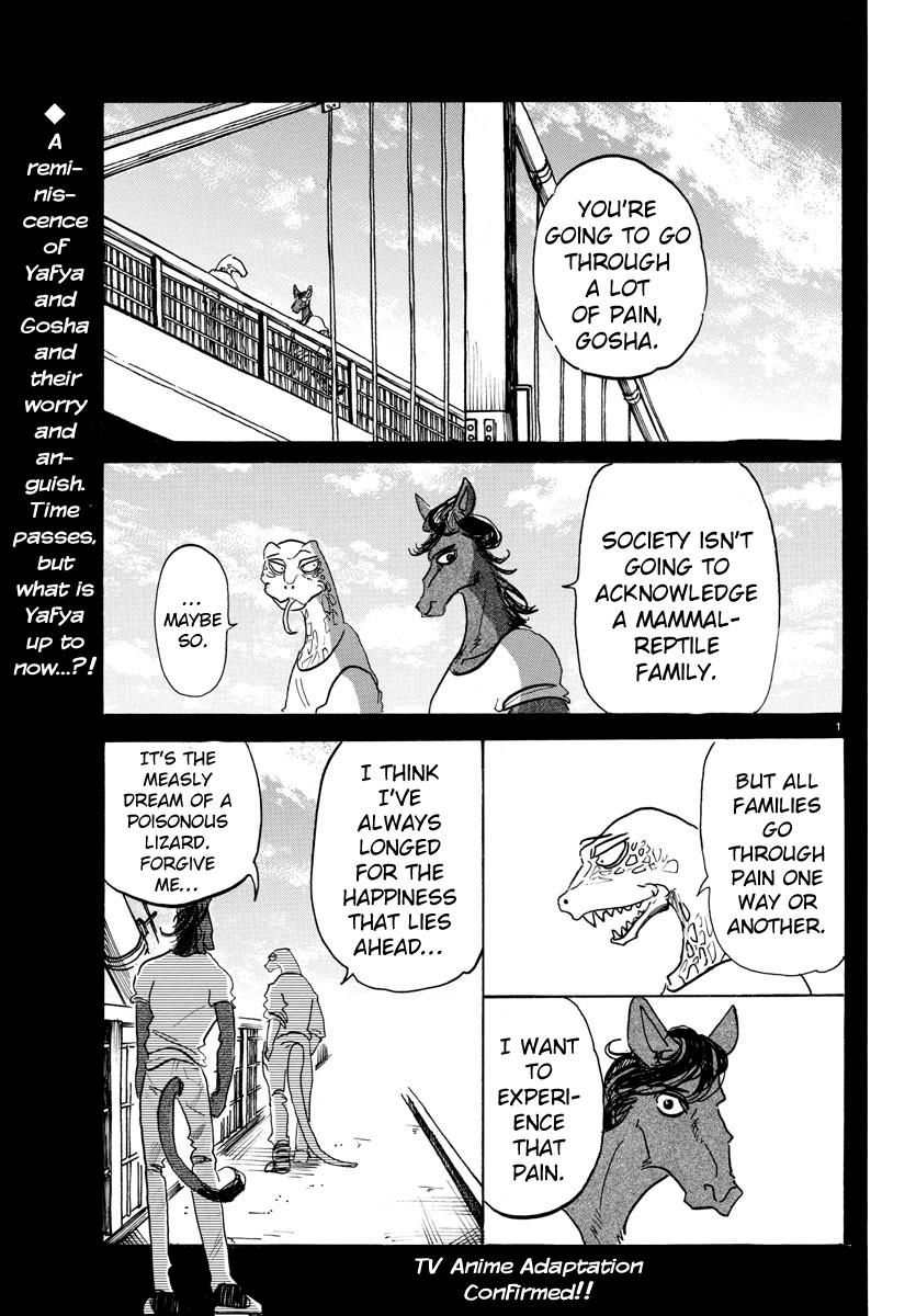 Beastars Chapter 118 page 1 - Chapter 118: A Machine Gun Without Ammo