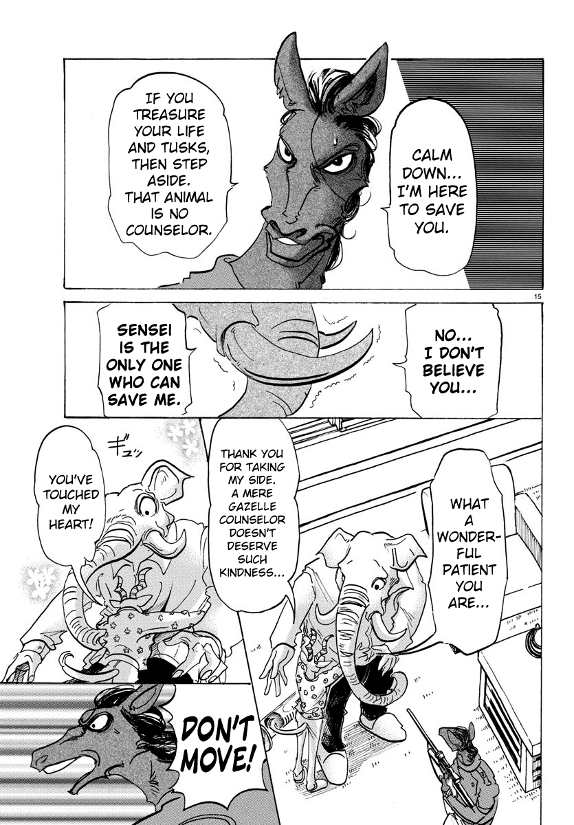 Beastars Chapter 124 page 14 - Chapter 124: The More Colors are Mixed in Paint, the Blacker It Gets