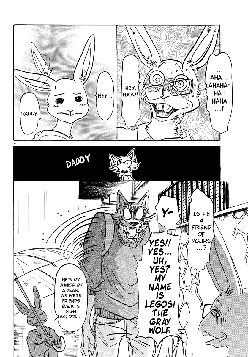 Beastars Chapter 125 page 4 - Chapter 125: A Monster's Threatening Letter with a Noshi Attached