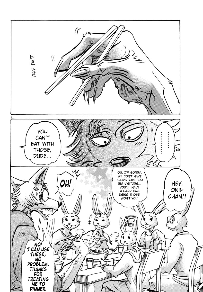 Beastars Chapter 125 page 6 - Chapter 125: A Monster's Threatening Letter with a Noshi Attached