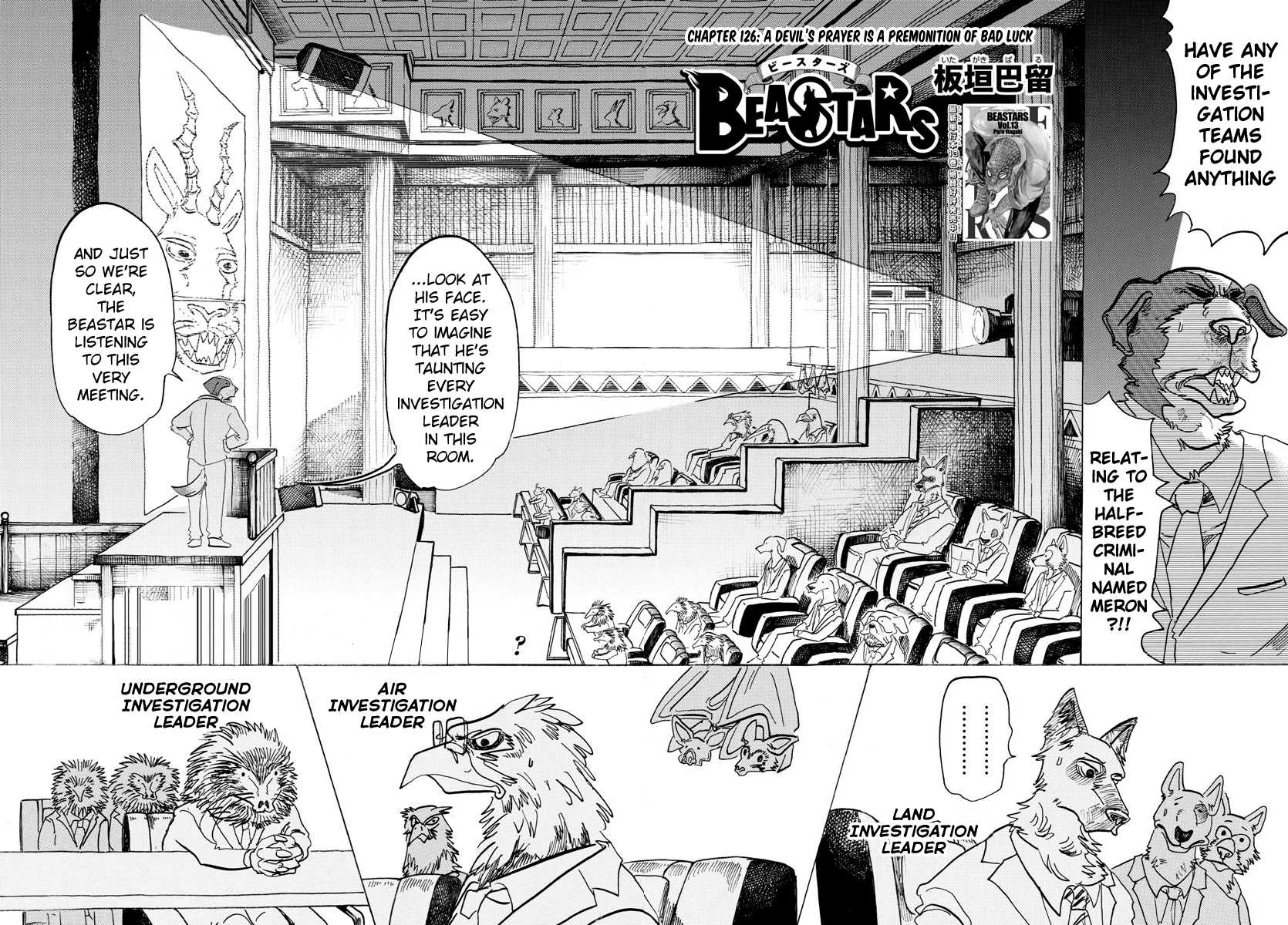 Beastars Chapter 126 page 2 - Chapter 126: A Devil's Prayer is a Premonition of Bad Luck