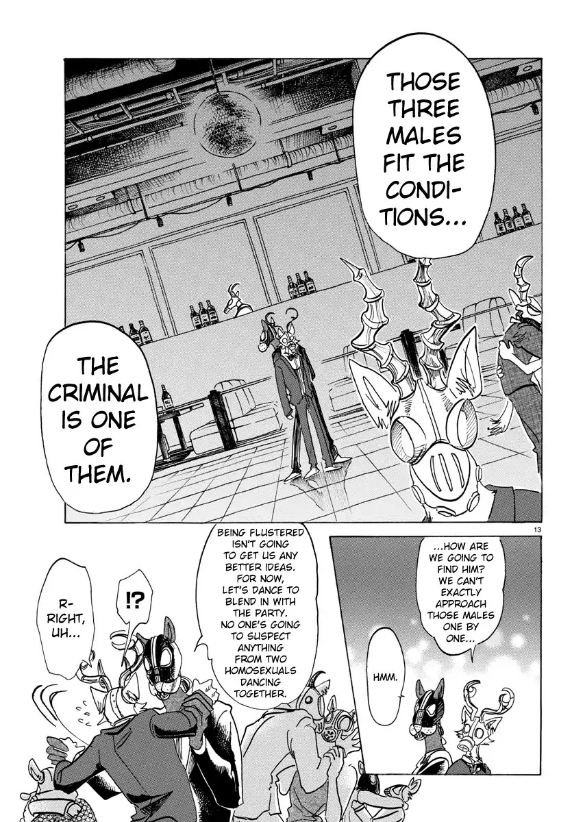 Beastars Chapter 128 page 13 - Chapter 128: A "Danger Mixture" Made to Counteract Against a Gas Outbreak