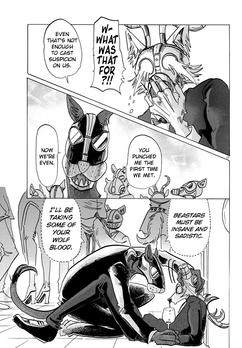 Beastars Chapter 128 page 17 - Chapter 128: A "Danger Mixture" Made to Counteract Against a Gas Outbreak