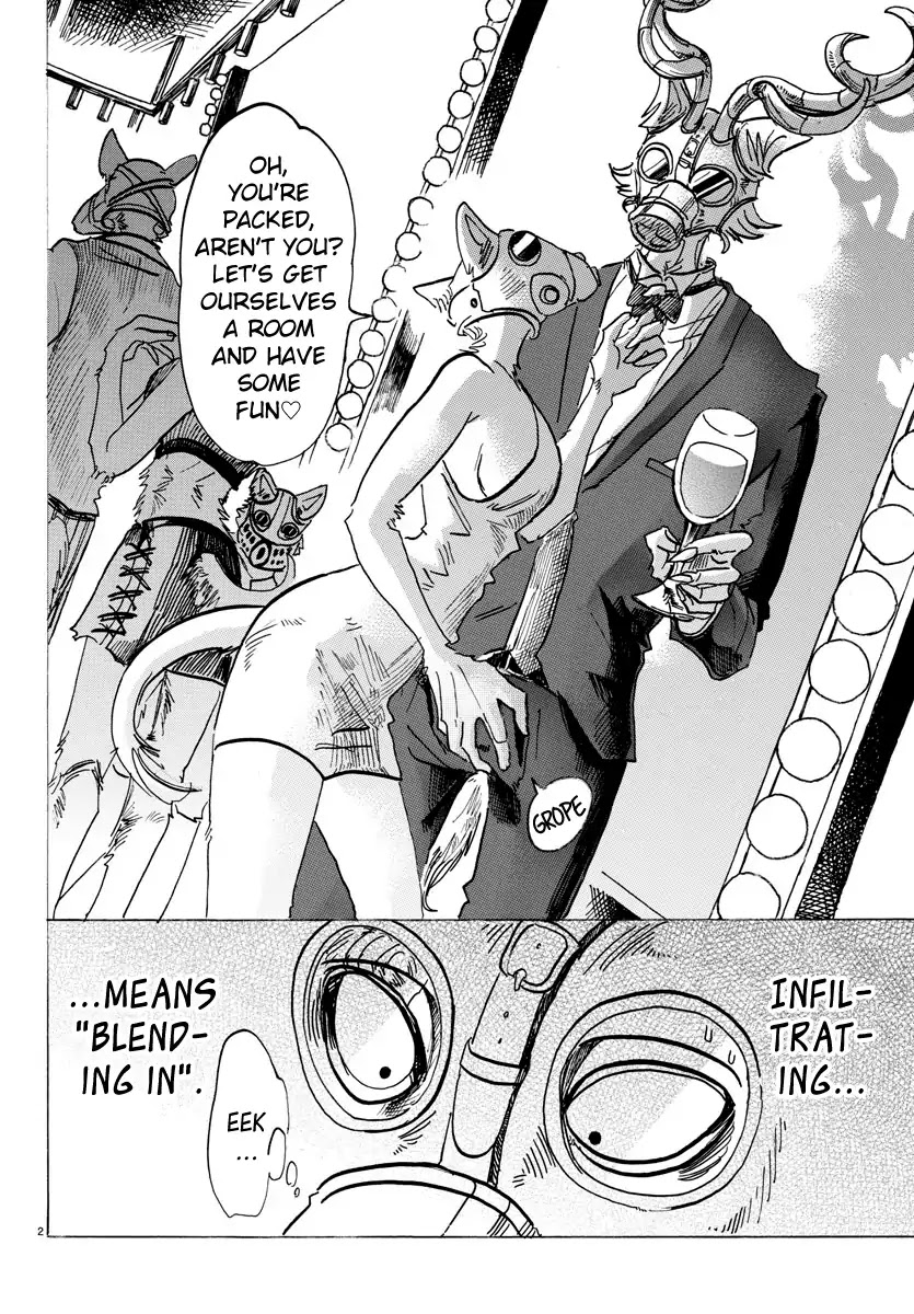 Beastars Chapter 128 page 3 - Chapter 128: A "Danger Mixture" Made to Counteract Against a Gas Outbreak