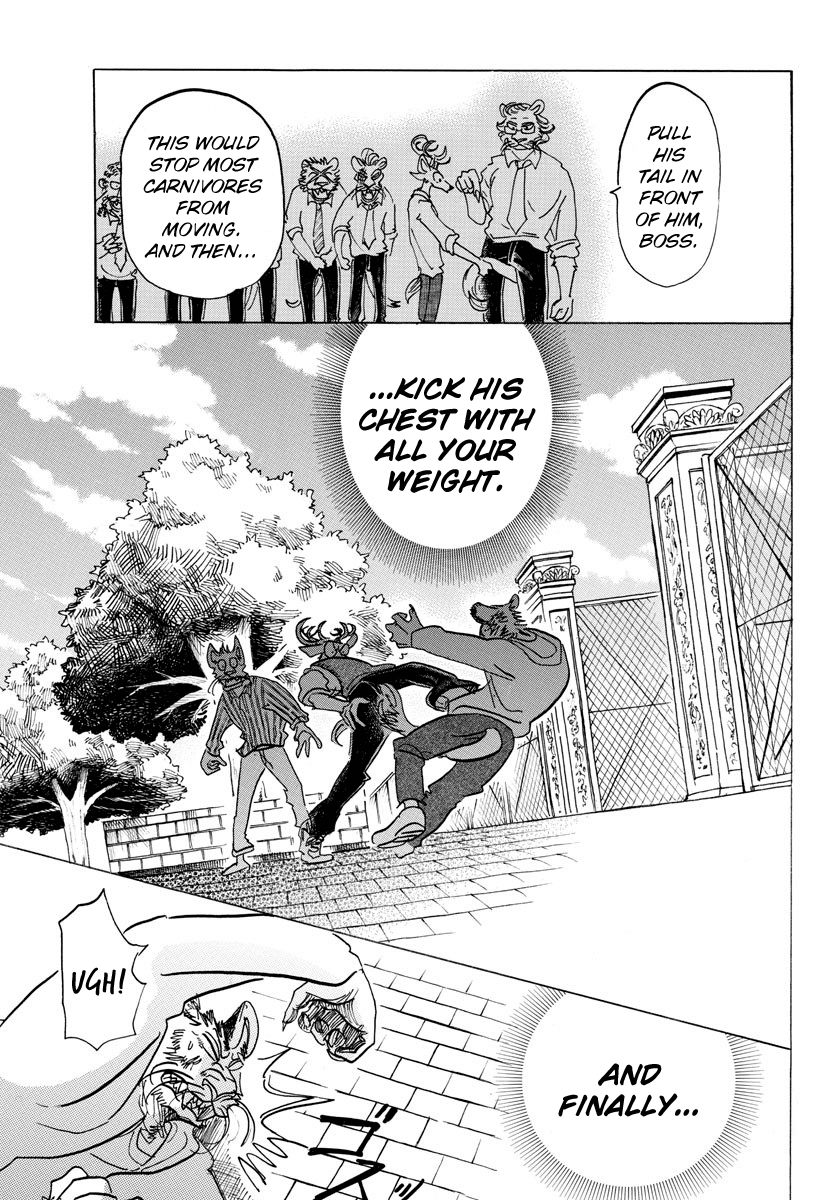 Beastars Chapter 130 page 11 - Chapter 130: His Lead-Colored Prosthetic Leg is Sometimes Rainbow-Colored Under the Sun