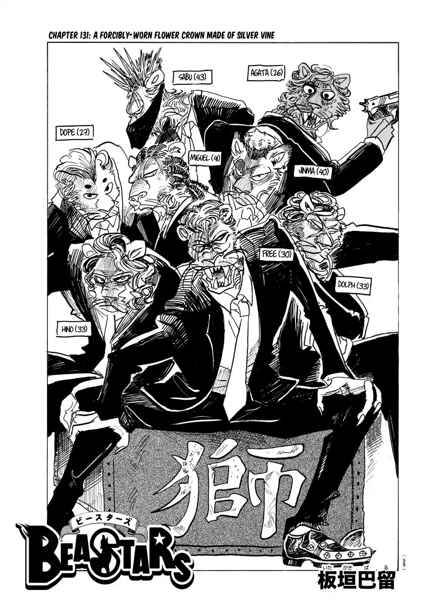 Beastars Chapter 131 page 1 - Chapter 131: A Forcibly-worn Flower Crown Made of Silver Vine
