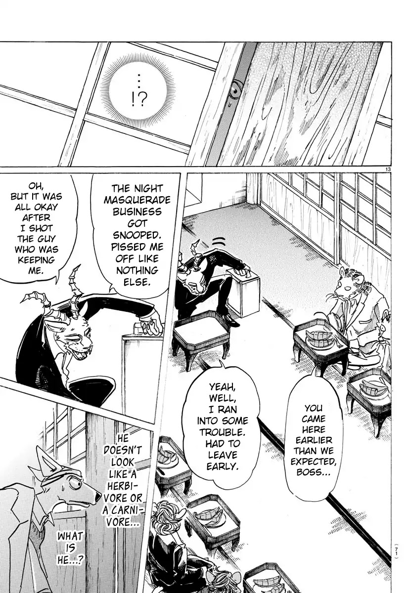 Beastars Chapter 131 page 13 - Chapter 131: A Forcibly-worn Flower Crown Made of Silver Vine