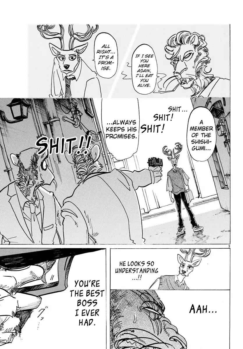 Beastars Chapter 131 page 3 - Chapter 131: A Forcibly-worn Flower Crown Made of Silver Vine