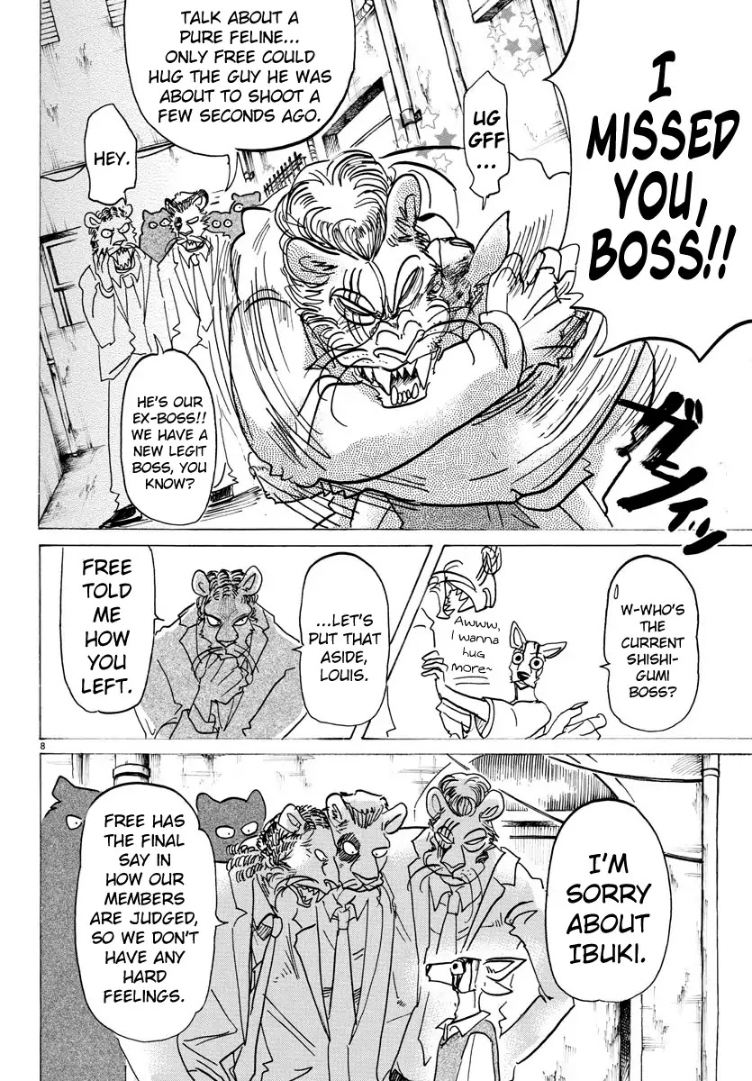 Beastars Chapter 131 page 8 - Chapter 131: A Forcibly-worn Flower Crown Made of Silver Vine