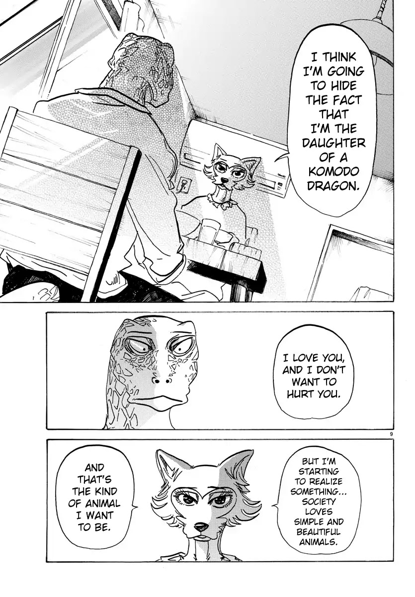 Beastars Chapter 133 page 9 - Chapter 133: The High Tide Swallows the Beach's Sand