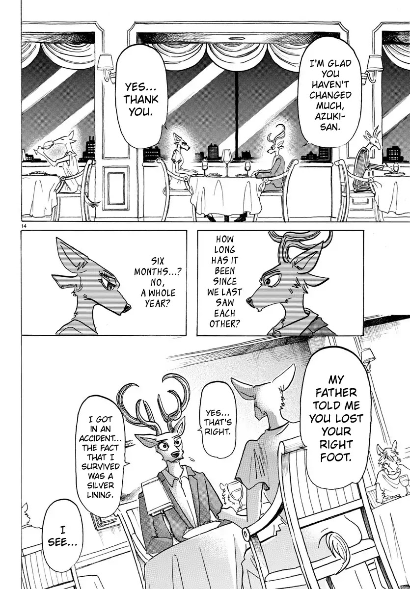 Beastars Chapter 136 page 15 - Chapter 136: Our Electric Cardiogram is a Straw Ripped to Pieces