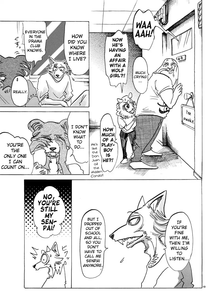 Beastars Chapter 136 page 20 - Chapter 136: Our Electric Cardiogram is a Straw Ripped to Pieces