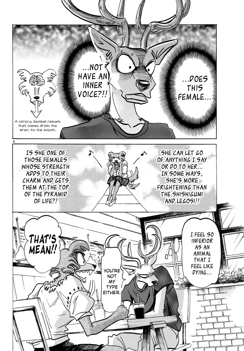 Beastars Chapter 136 page 7 - Chapter 136: Our Electric Cardiogram is a Straw Ripped to Pieces